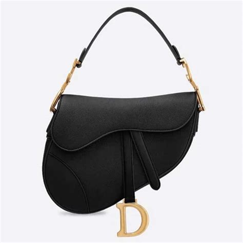 dior saddle bag in black